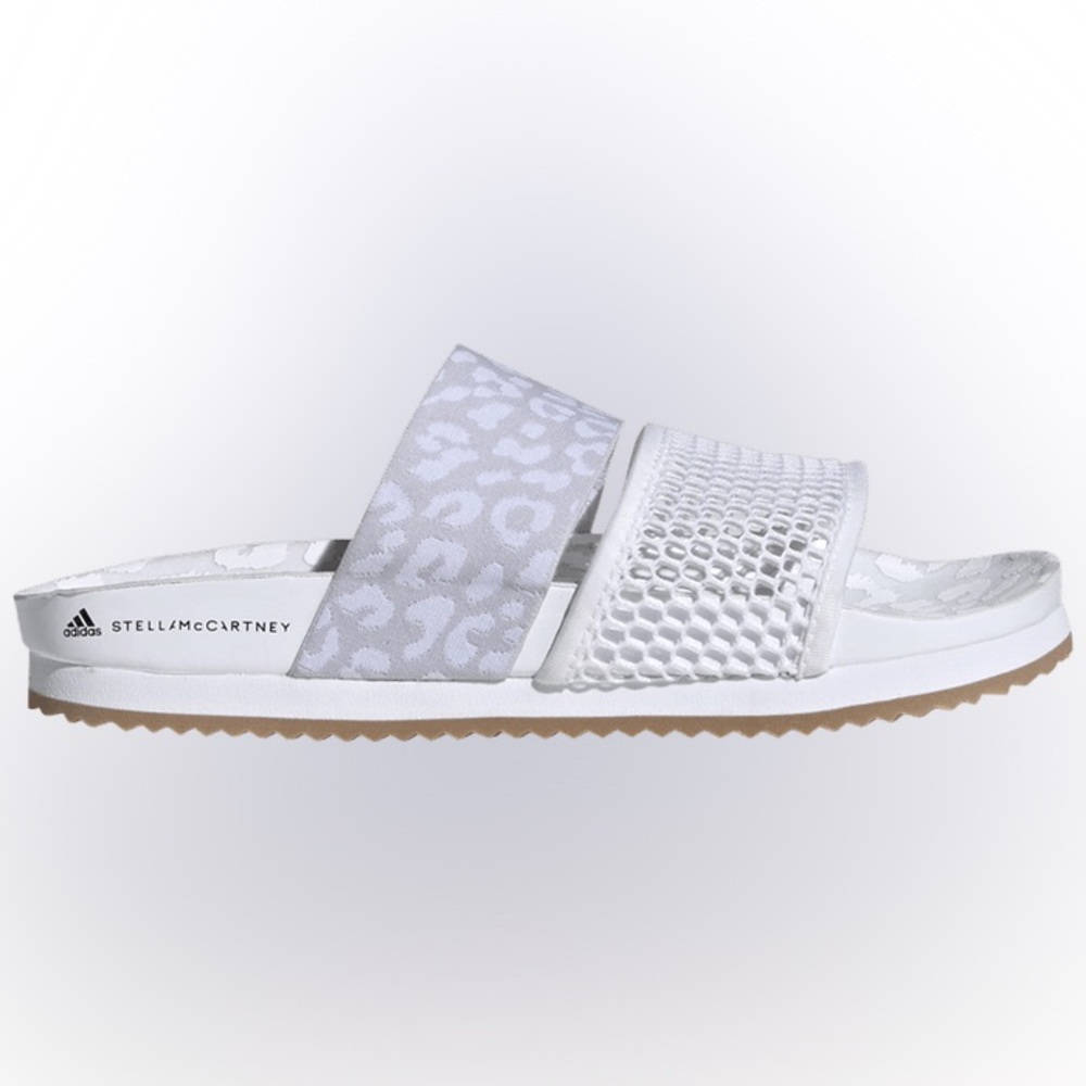 Adidas by Stella McCartney White & Gum Slide Sandals